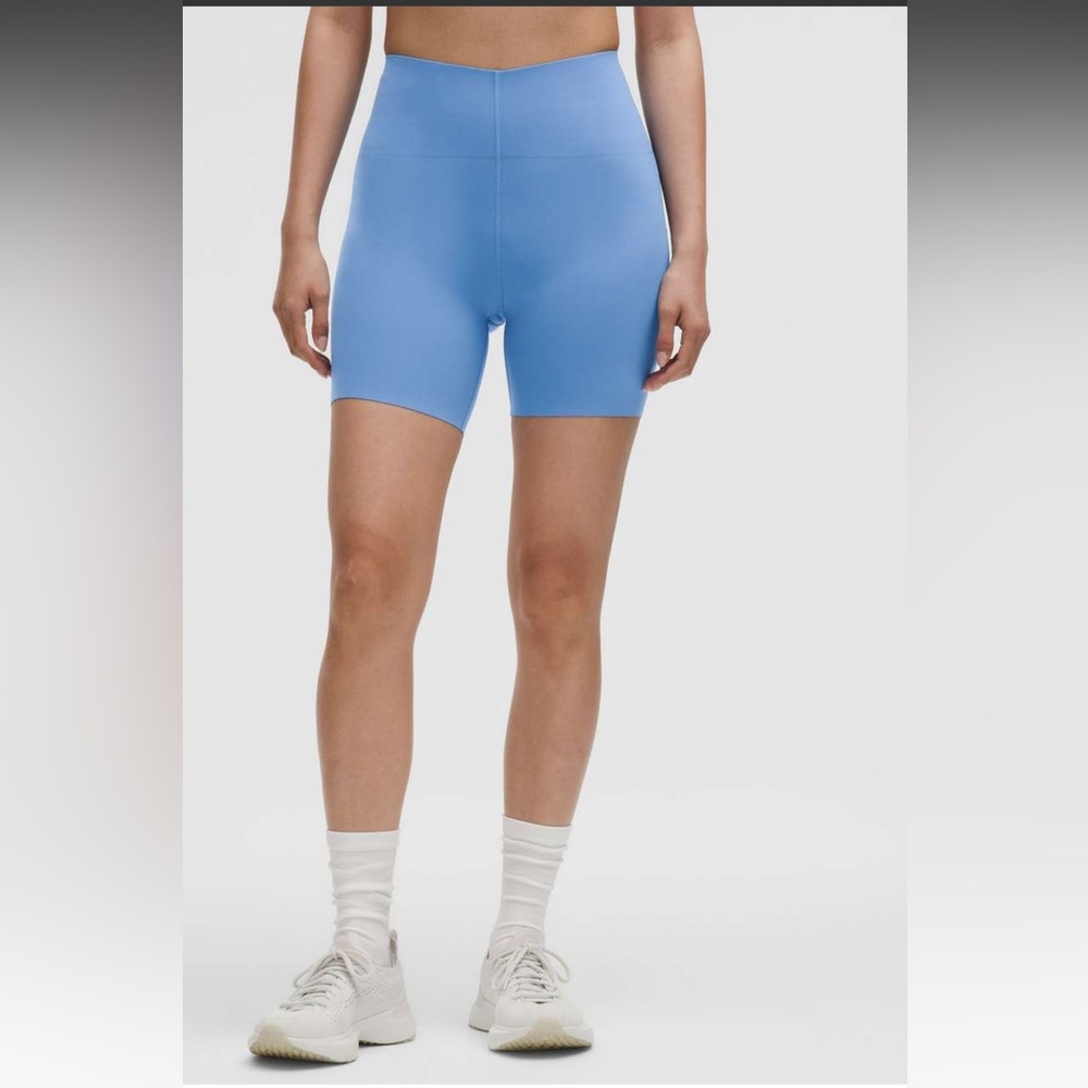 NWT!🍋🍋Lululemon Glow Up High Rise Short 6”🍋🍋. Size 8. Color Pool Party.